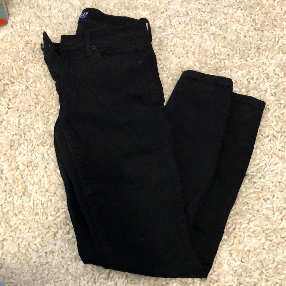 Gap black skinny jeans